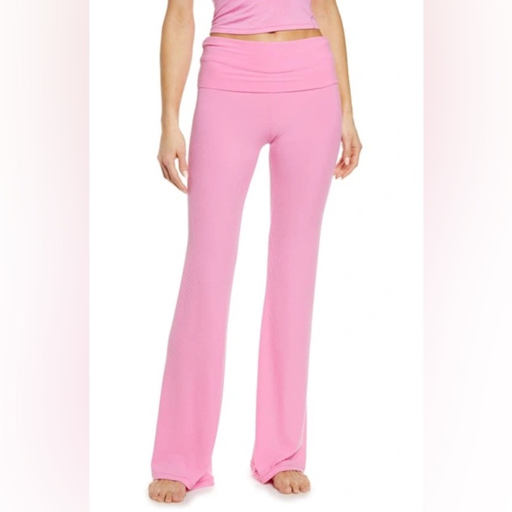 SKIMS SOFT LOUNGE FOLDOVER PANT BUBBLEGUM